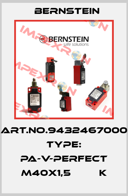 Art.No.9432467000 Type: PA-V-PERFECT M40X1,5         K Bernstein