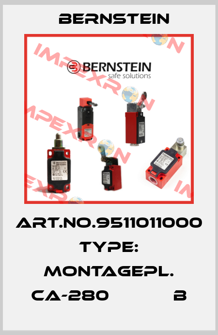 Art.No.9511011000 Type: MONTAGEPL. CA-280            B Bernstein
