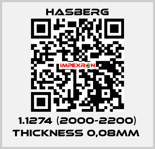 1.1274 (2000-2200) thickness 0,08mm  Hasberg