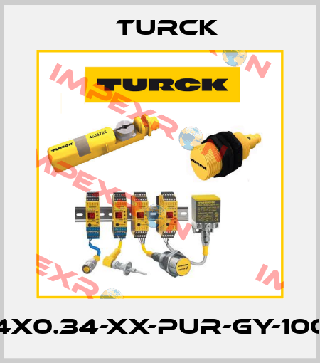 CABLE4X0.34-XX-PUR-GY-100M/TXG Turck
