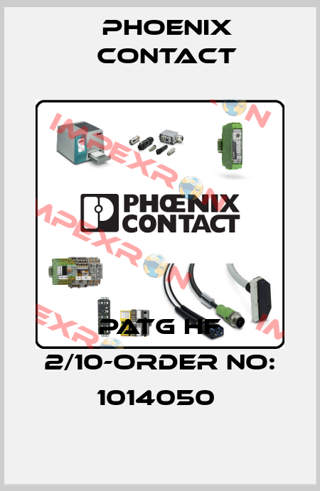 PATG HF 2/10-ORDER NO: 1014050  Phoenix Contact