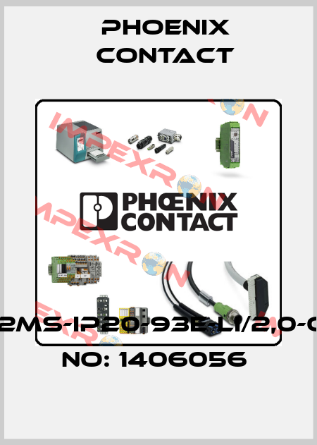 VS-M12MS-IP20-93E-LI/2,0-ORDER NO: 1406056  Phoenix Contact