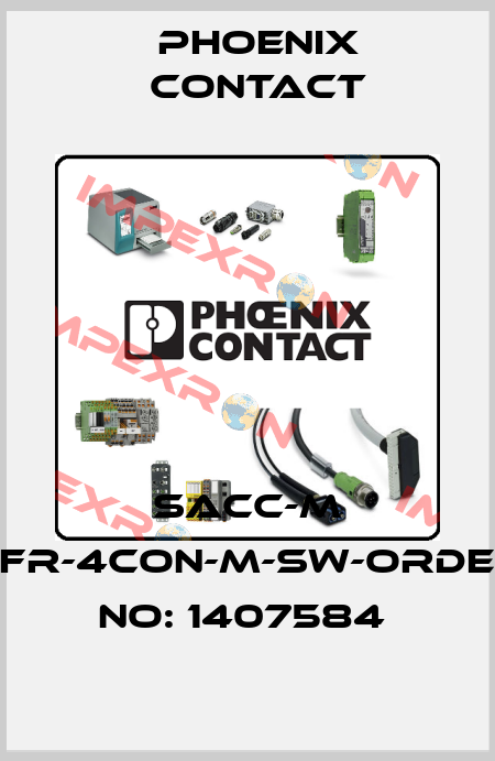 SACC-M 8FR-4CON-M-SW-ORDER NO: 1407584  Phoenix Contact