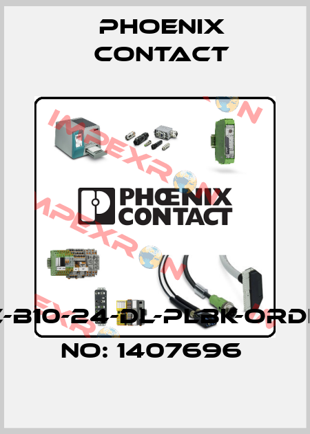 HC-B10-24-DL-PLBK-ORDER NO: 1407696  Phoenix Contact