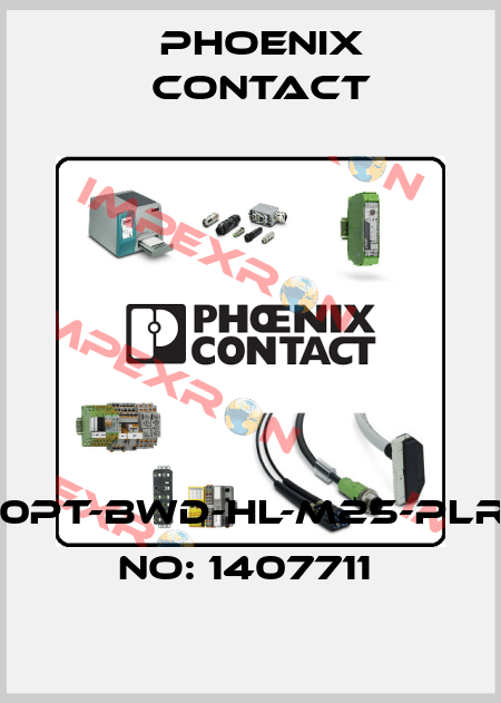 HC-EVO-B10PT-BWD-HL-M25-PLRBK-ORDER NO: 1407711  Phoenix Contact