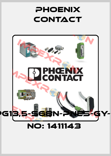 G-INS-PG13,5-S68N-PNES-GY-ORDER NO: 1411143  Phoenix Contact