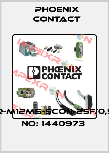 SACC-SQ-M12MS-5CON-25F/0,5-ORDER NO: 1440973  Phoenix Contact