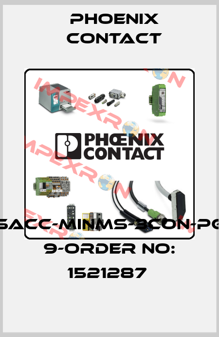 SACC-MINMS-3CON-PG 9-ORDER NO: 1521287  Phoenix Contact