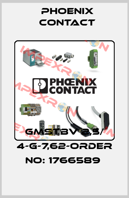 GMSTBV 2,5/ 4-G-7,62-ORDER NO: 1766589  Phoenix Contact