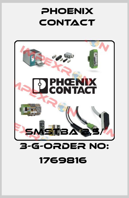 SMSTBA 2,5/ 3-G-ORDER NO: 1769816  Phoenix Contact