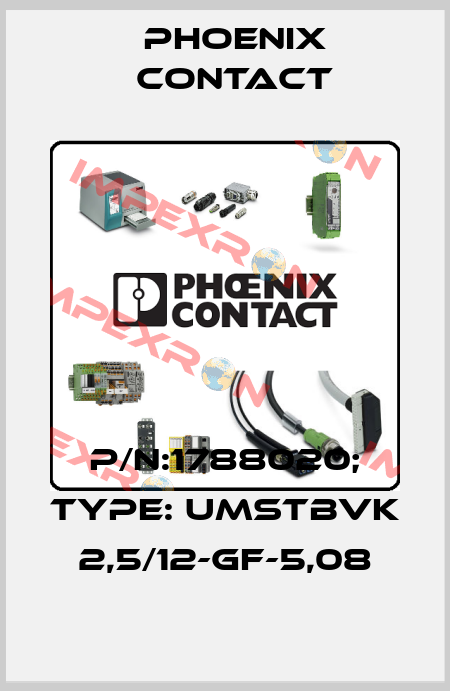p/n:1788020; Type: UMSTBVK 2,5/12-GF-5,08 Phoenix Contact