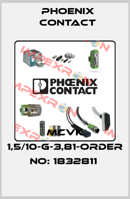 MCVK 1,5/10-G-3,81-ORDER NO: 1832811  Phoenix Contact