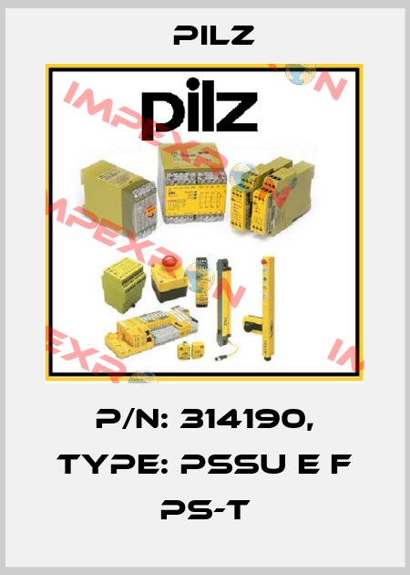 p/n: 314190, Type: PSSu E F PS-T Pilz