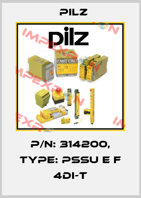 p/n: 314200, Type: PSSu E F 4DI-T Pilz