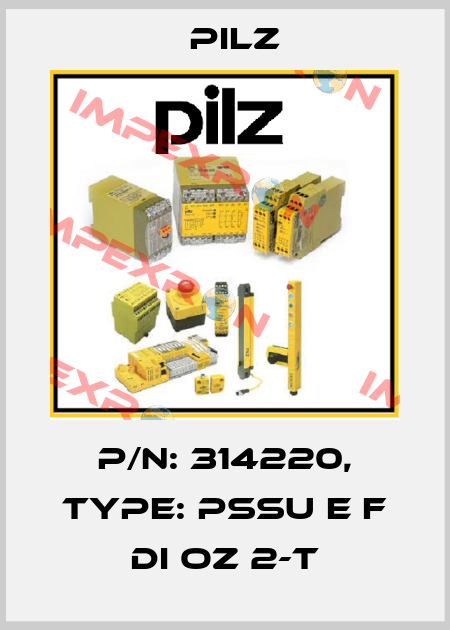 p/n: 314220, Type: PSSu E F DI OZ 2-T Pilz