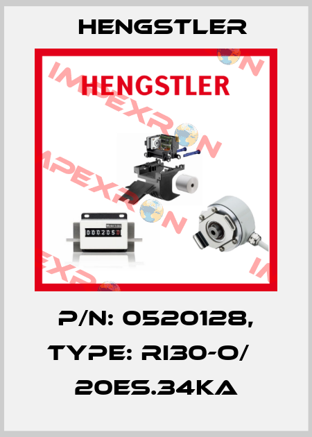 p/n: 0520128, Type: RI30-O/   20ES.34KA Hengstler