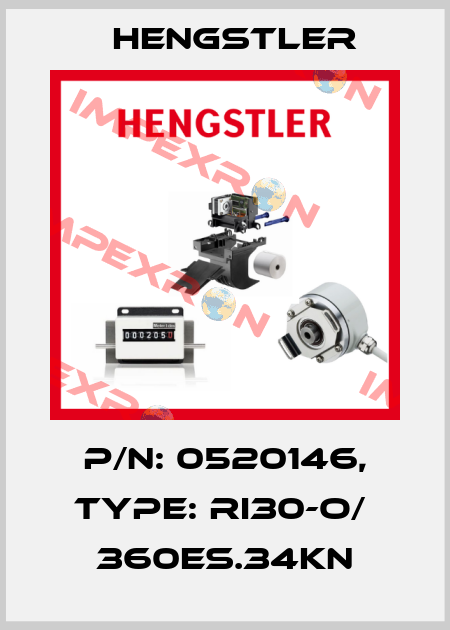 p/n: 0520146, Type: RI30-O/  360ES.34KN Hengstler