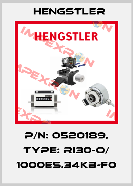 p/n: 0520189, Type: RI30-O/ 1000ES.34KB-F0 Hengstler