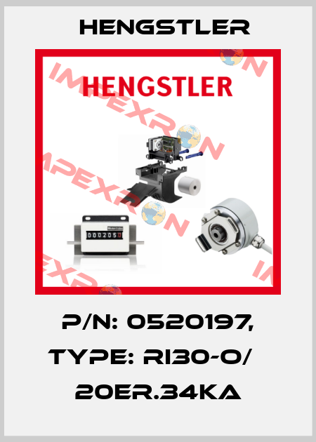 p/n: 0520197, Type: RI30-O/   20ER.34KA Hengstler