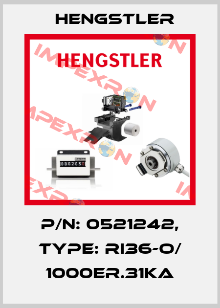 p/n: 0521242, Type: RI36-O/ 1000ER.31KA Hengstler