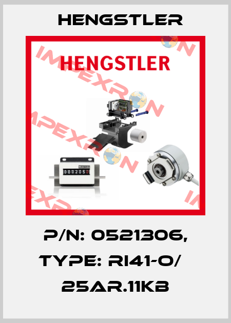 p/n: 0521306, Type: RI41-O/   25AR.11KB Hengstler