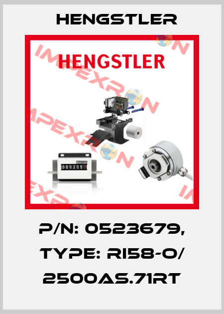 p/n: 0523679, Type: RI58-O/ 2500AS.71RT Hengstler