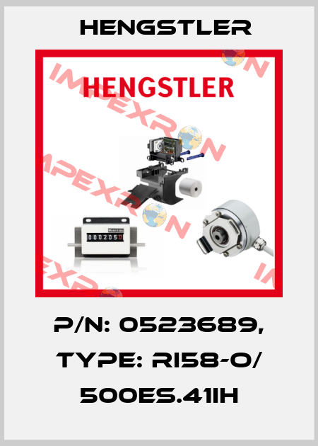 p/n: 0523689, Type: RI58-O/ 500ES.41IH Hengstler