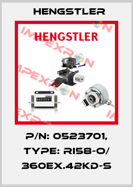 p/n: 0523701, Type: RI58-O/ 360EX.42KD-S Hengstler