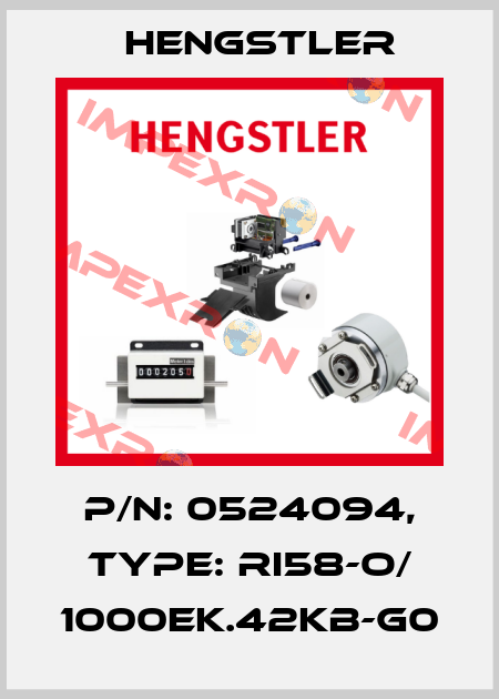 p/n: 0524094, Type: RI58-O/ 1000EK.42KB-G0 Hengstler