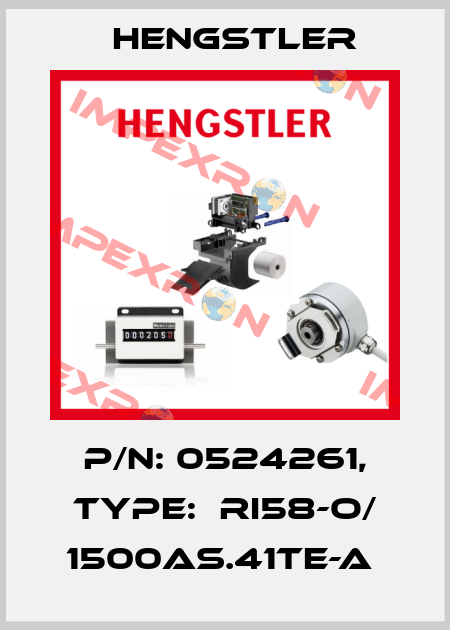 P/N: 0524261, Type:  RI58-O/ 1500AS.41TE-A  Hengstler