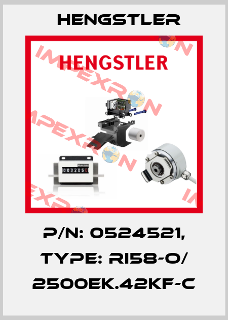 p/n: 0524521, Type: RI58-O/ 2500EK.42KF-C Hengstler