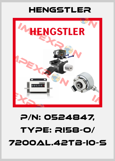 p/n: 0524847, Type: RI58-O/ 7200AL.42TB-I0-S Hengstler