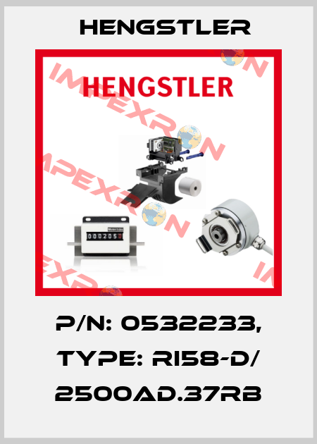 p/n: 0532233, Type: RI58-D/ 2500AD.37RB Hengstler