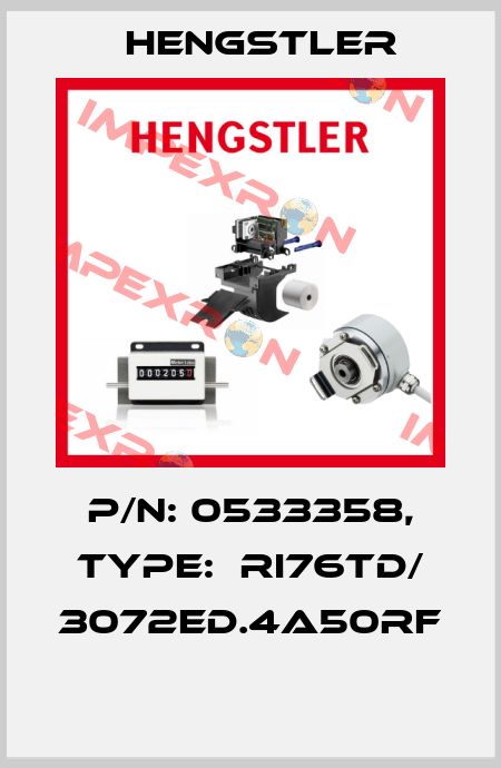 P/N: 0533358, Type:  RI76TD/ 3072ED.4A50RF  Hengstler