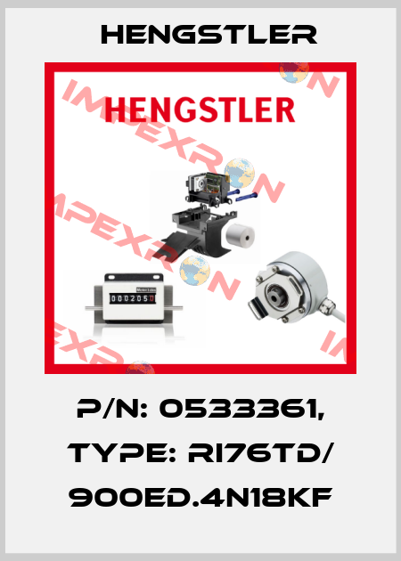 p/n: 0533361, Type: RI76TD/ 900ED.4N18KF Hengstler