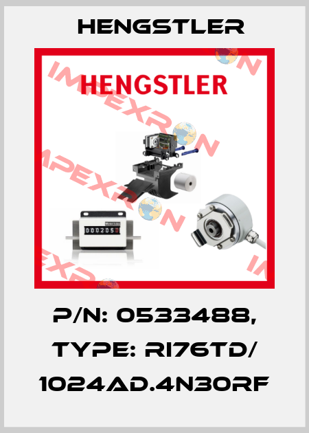 p/n: 0533488, Type: RI76TD/ 1024AD.4N30RF Hengstler