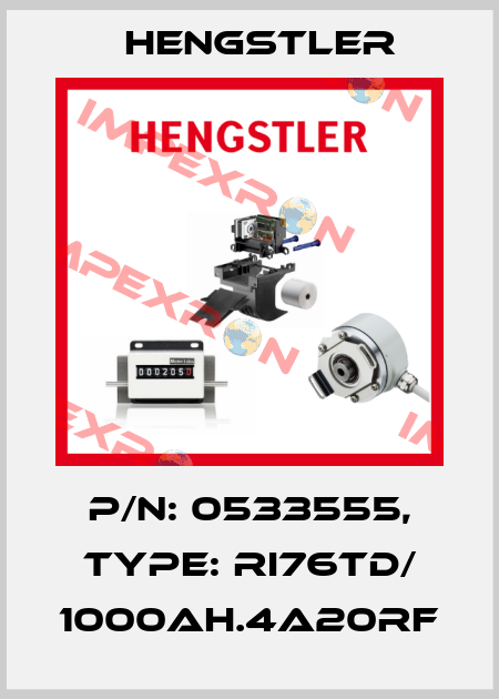 p/n: 0533555, Type: RI76TD/ 1000AH.4A20RF Hengstler