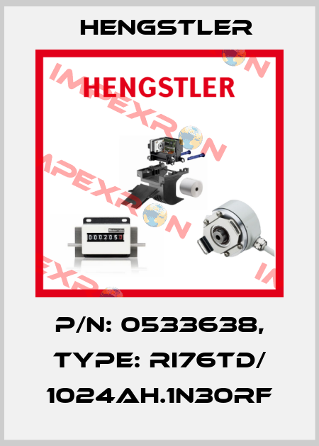 p/n: 0533638, Type: RI76TD/ 1024AH.1N30RF Hengstler