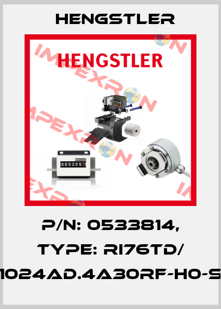 p/n: 0533814, Type: RI76TD/ 1024AD.4A30RF-H0-S Hengstler