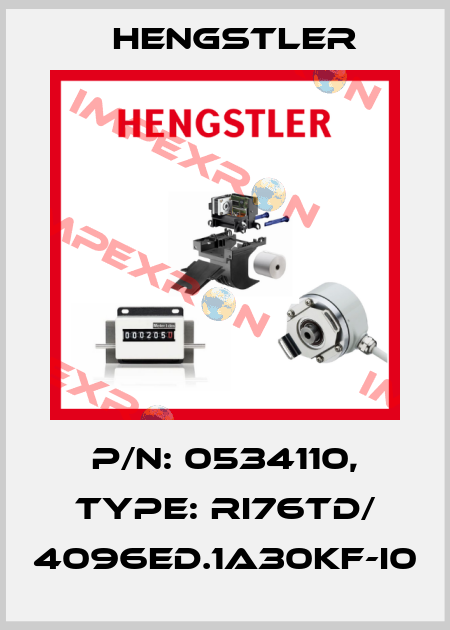 p/n: 0534110, Type: RI76TD/ 4096ED.1A30KF-I0 Hengstler