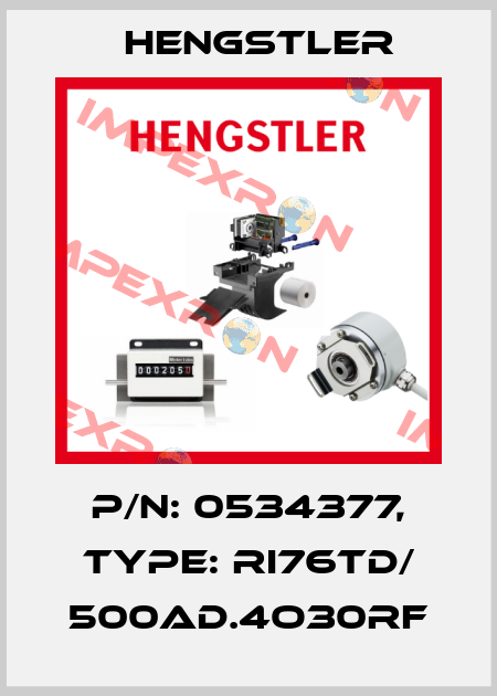 p/n: 0534377, Type: RI76TD/ 500AD.4O30RF Hengstler