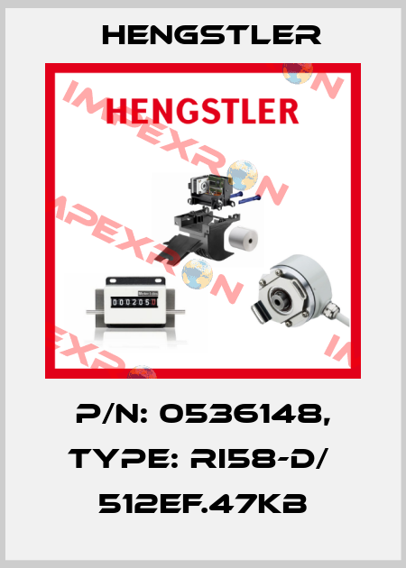 p/n: 0536148, Type: RI58-D/  512EF.47KB Hengstler