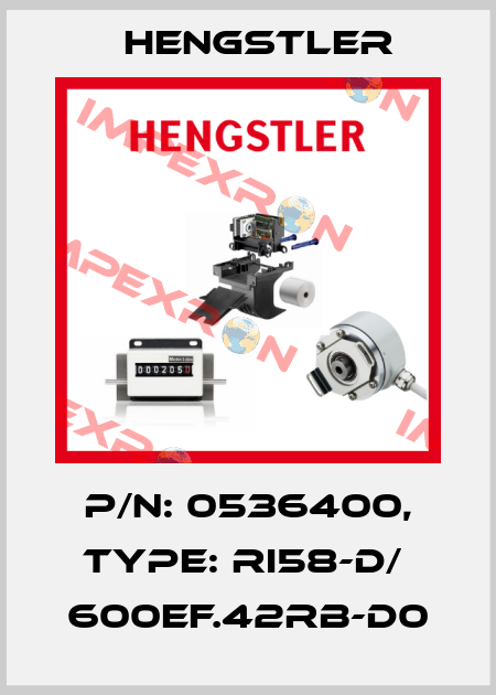 p/n: 0536400, Type: RI58-D/  600EF.42RB-D0 Hengstler