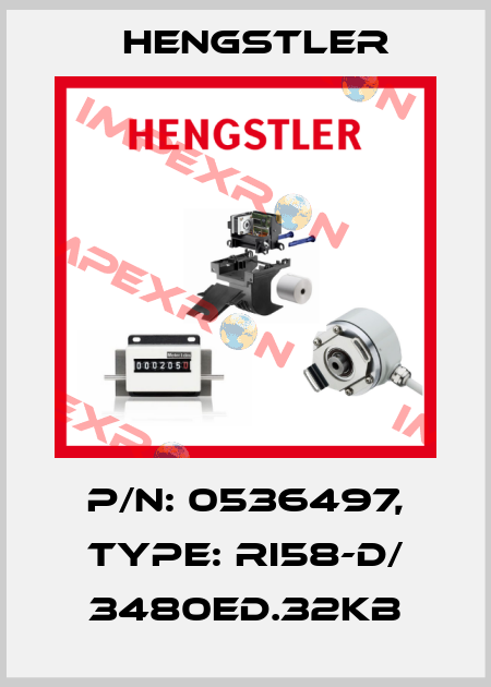 p/n: 0536497, Type: RI58-D/ 3480ED.32KB Hengstler