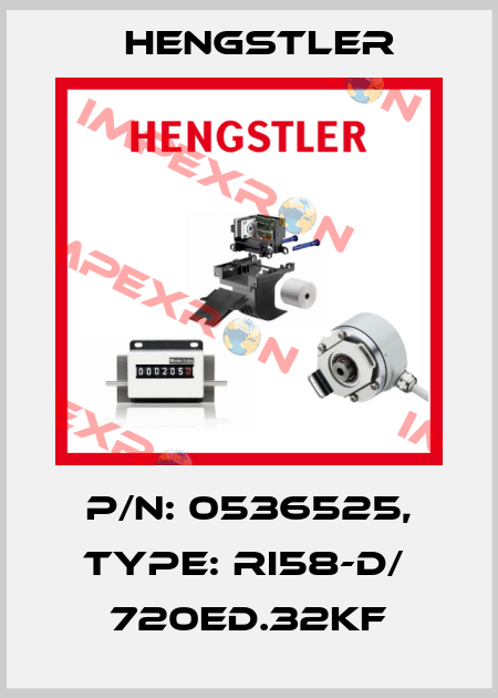 p/n: 0536525, Type: RI58-D/  720ED.32KF Hengstler