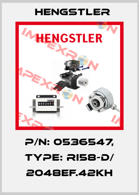 p/n: 0536547, Type: RI58-D/ 2048EF.42KH Hengstler