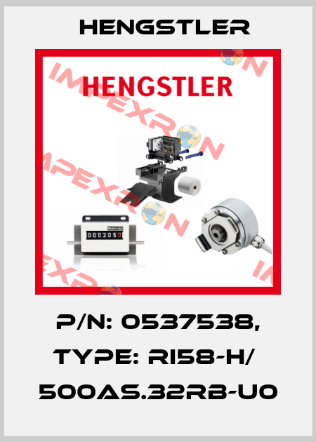 p/n: 0537538, Type: RI58-H/  500AS.32RB-U0 Hengstler