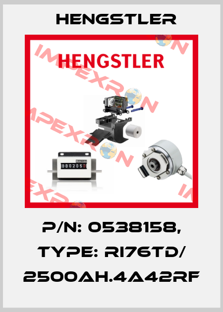 p/n: 0538158, Type: RI76TD/ 2500AH.4A42RF Hengstler