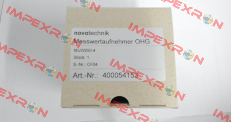 P/N: 400054153 Type: MUW-250-4 Novotechnik