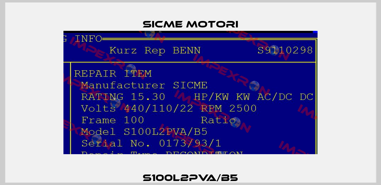 S100L2PVA/B5 Sicme Motori